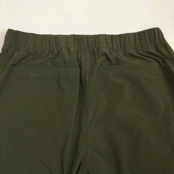 ATHLETA Olive Green Zip Pocket Adjustable Drawstring Hem Lightweight Pant - Picture 10 of 12
